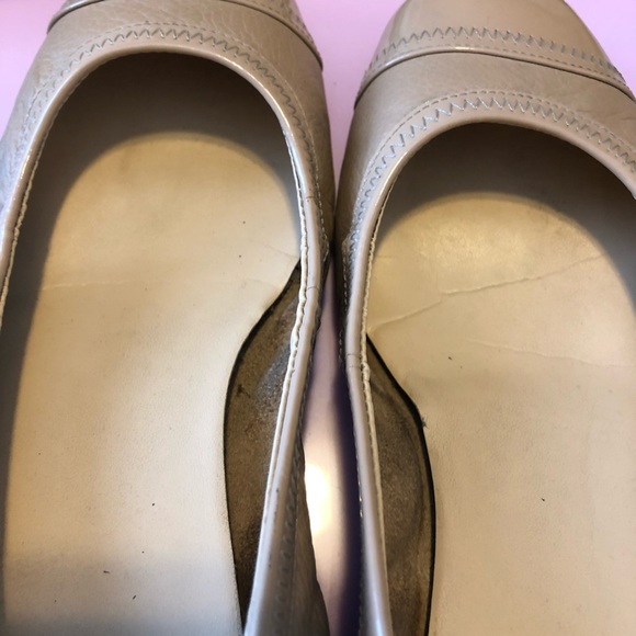 Cole Haan Elsie Cap Toe Nude Wedge Heels - Picture 5 of 7